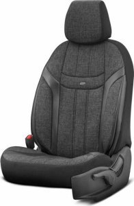 AMiO Komplet pokrowców na fotele samochodowe OTOM SWAN 501 BLACK 3-ZIP 9
