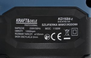 Szlifierka Kraft&Dele SZLIFIERKA MIMOŚRODOWA KING SERIES KD1684-Z 4