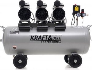 Sprężarka Kraft&Dele Kompresor bezolejowy 100L 3 x 1500W KD1397 1