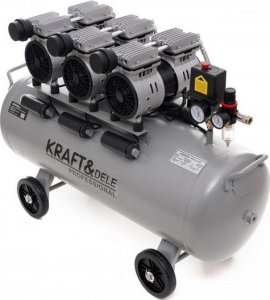 Sprężarka Kraft&Dele Kompresor bezolejowy 100L 3 x 1500W KD1397 6