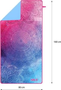 Nils Extreme Ręcznik turystyczny z mikrofibry szybkoschnący Nils NCR14 mandala 160x80 cm 7