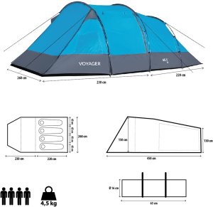Namiot turystyczny Nils Extreme Voyager NC3027 11