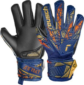 Reusch Rękawice bramkarskie Reusch Attrakt Silver Junior granatowe 5472215 4411 5,5 1