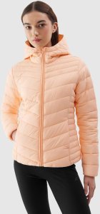 4f Kurtka damska puchowa 4F F351 morelowa 4FWSS24TDJAF351 70S S 3