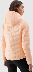 4f Kurtka damska puchowa 4F F351 morelowa 4FWSS24TDJAF351 70S S 4