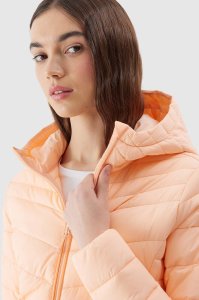 4f Kurtka damska puchowa 4F F351 morelowa 4FWSS24TDJAF351 70S S 6