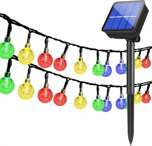 Victoria Sport Lampa solarna ogrodowa girlanda łańcuch solarny 4,9m 40led multikolor 3