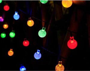 Victoria Sport Lampa solarna ogrodowa girlanda łańcuch solarny 4,9m 40led multikolor 4