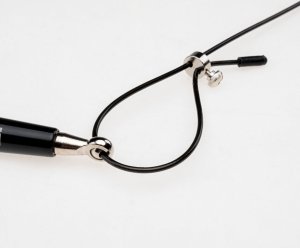 Skakanka sportowa IQ Skakanka Iq Cross The Line Powerpump Crosspro black/silver 3