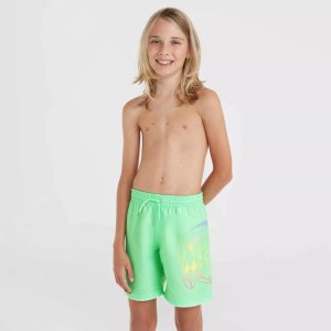 O Neill Dziecięce szorty O'neill CIRCLE SURFER 14" SWIM SHORTS neon green circle surfer gradient panel rozmiar 152 3
