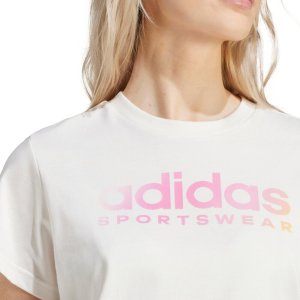Adidas Koszulka damska The Soft Side Linear biała IR5890 M 5