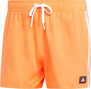 Adidas Spodenki szorty kąpielowe męskie adidas 3-Stripes CLX Swim Shorts pomarańczowe IS2053 S 2