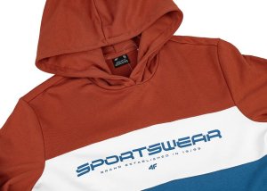 4f Bluza męska 4F M1032 brąz 4FWSS24TSWSM1032 81S L 4