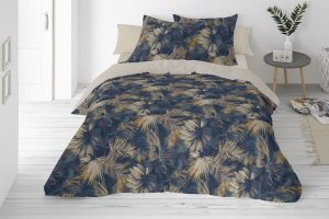 Multitex Pościel 220 x 200 3cz druk. Lniana LINEN MATEX 05 2