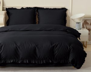 LOZKOHOLICY.PL Sp.z o.o. Sp. K. Pościel 160 x 200 3cz z Falbaną Luxury Jowita 01 2