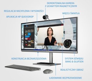 Komputer HP AiO HP ENVY 34 5K IPS i9-12900 64GB DDR5 2TB SSD RTX 3080 8GB Win11 Pro 9