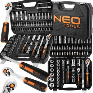 Neo ZESTAW KOMPLET NASADKI TORX KLUCZE NASADOWE 1/4'' 1/2 86 ELEMENTY NEO TOOLS 1