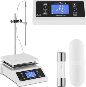 Steinberg Mieszadło magnetyczne laboratoryjne + stojak z uchwytem timer  350deg;C 2000 obr./min Mieszadło magnetyczne laboratoryjne + stojak z uchwytem timer  350deg;C 2000 obr./min 1