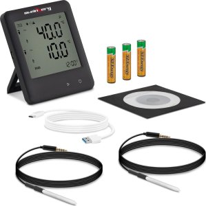 Steinberg Rejestrator temperatury termometr zakres -40 do 125C Mikro USB LCD IP54 Rejestrator temperatury termometr zakres -40 do 125C Mikro USB LCD IP54 2