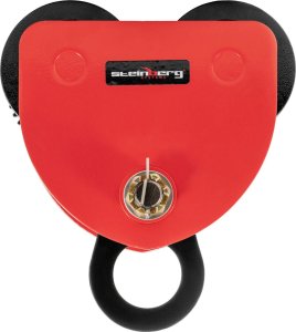 Steinberg Wózek suwnicowy belkowy ręczny podwieszany z łańcuchem 115-155 mm 5000 kg Wózek suwnicowy belkowy ręczny podwieszany z łańcuchem 115-155 mm 5000 kg 5