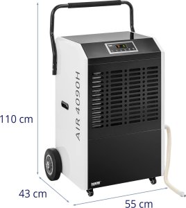 MSW Osuszacz powietrza pochłaniacz wilgoci przemysłowy budowlany 1300 W 857 m3/h do 100 m2 Osuszacz powietrza pochłaniacz wilgoci przemysłowy budowlany 1300 W 857 m3/h do 100 m2 7