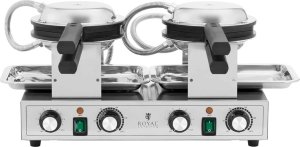 Gofrownica Royal Catering Gofrownica bąbelkowa podwójna do gofrów bubble waffle TEFLON 2 x 1400 W Gofrownica bąbelkowa podwójna do gofrów bubble waffle TEFLON 2 x 1400 W 7