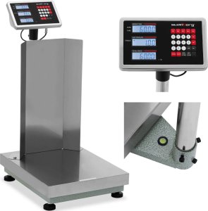 Steinberg Waga platformowa magazynowa z oparciem 40 x 50 cm LCD 60 kg / 0.005 kg Waga platformowa magazynowa z oparciem 40 x 50 cm LCD 60 kg / 0.005 kg 1