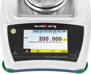 Steinberg Waga laboratoryjna analityczna ze szklaną osłoną panelem dotykowym LCD 200 g / 0.001 g Waga laboratoryjna analityczna ze szklaną osłoną panelem dotykowym LCD 200 g / 0.001 g 3