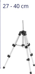 Steinberg Statyw tripod do lasera krzyżowego aparatu 27-40 cm gwint 1/4'' Statyw tripod do lasera krzyżowego aparatu 27-40 cm gwint 1/4'' 4