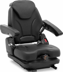 Hillvert Siedzenie fotel regulowany z podłokietnikami i pasem do ciągnika siedzisko 46x46cm Siedzenie fotel regulowany z podłokietnikami i pasem do ciągnika siedzisko 46x46cm 2