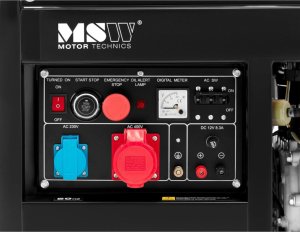 Agregat MSW Agregat generator prądotwórczy diesel mobilny 240/400 V 8500 W 10 kVA 30 l Agregat generator prądotwórczy diesel mobilny 240/400 V 8500 W 10 kVA 30 l 3
