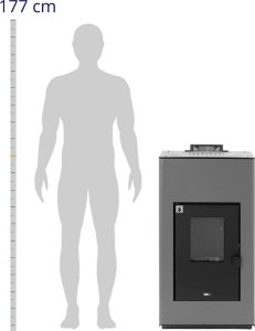 MSW Piec piecyk kominek na pellet z płaszczem wodnym do 380 m3 20000 W Piec piecyk kominek na pellet z płaszczem wodnym do 380 m3 20000 W 3