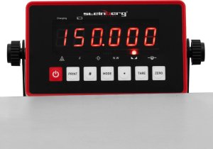 Steinberg Waga platformowa przemysłowa 30 x 40 cm 150 kg / 0.04 kg Waga platformowa przemysłowa 30 x 40 cm 150 kg / 0.04 kg 3