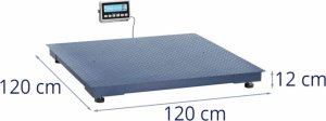 Steinberg Waga platformowa magazynowa LCD 120 x 120 cm 3000 kg / 1 kg Waga platformowa magazynowa LCD 120 x 120 cm 3000 kg / 1 kg 6