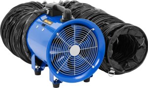 MSW Wentylator dmuchawa przemysłowa budowlana z wężem 10 m 2700 m3/h śr. 280 mm Wentylator dmuchawa przemysłowa budowlana z wężem 10 m 2700 m3/h śr. 280 mm 6