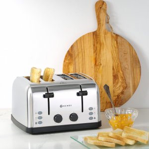 Hendi Toster opiekacz kanapkowy na 4 grzanki 3 funkcje 7 poziomów grzania 1500 W Toster opiekacz kanapkowy na 4 grzanki 3 funkcje 7 poziomów grzania 1500 W 5