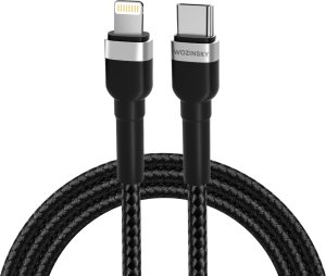 Kabel USB Wozinsky USB-C - Lightning 1 m Czarny (5907769308758) 1