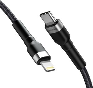 Kabel USB Wozinsky USB-C - Lightning 1 m Czarny (5907769308758) 2
