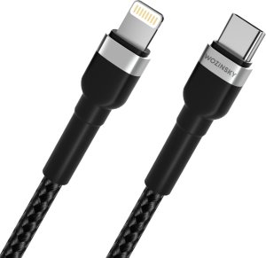 Kabel USB Wozinsky USB-C - Lightning 1 m Czarny (5907769308758) 4