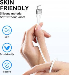 Kabel USB Wozinsky USB-C - USB-C 2 m Biały (5907769308802) 8