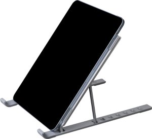 Silver Monkey Podstawka Blanc stojak pod laptopa tablet ergonomiczna składana srebrna Podstawka Blanc stojak pod laptopa tablet ergonomiczna składana srebrna 4