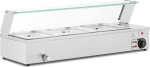 Royal Catering Bemar podgrzewacz do potraw bufet grzewczy z osłoną 3 x GN 1/2 2000 W Bemar podgrzewacz do potraw bufet grzewczy z osłoną 3 x GN 1/2 2000 W 2