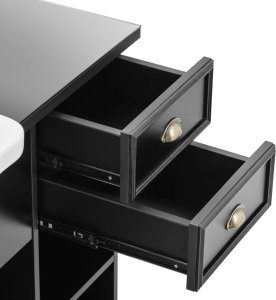 Physa Konsola konsoleta fryzjerska barberska z myjką i lustrem 167 x 45 x 200 cm Konsola konsoleta fryzjerska barberska z myjką i lustrem 167 x 45 x 200 cm 4