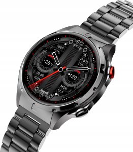 Smartwatch Wenom Smartwatch Męski Zegarek AMOLED Czarny Tętno Ciśnienie Smart Watch Sport 3