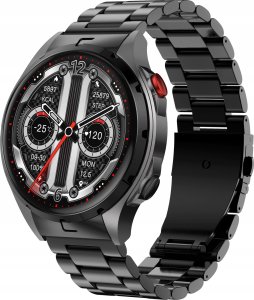 Smartwatch Wenom Smartwatch Męski Zegarek AMOLED Czarny Tętno Ciśnienie Smart Watch Sport 4