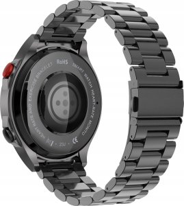 Smartwatch Wenom Smartwatch Męski Zegarek AMOLED Czarny Tętno Ciśnienie Smart Watch Sport 9