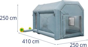 MSW Kabina komora lakiernicza dmuchana z wentylatorem 4 x 2.5 x 2.5 m Kabina komora lakiernicza dmuchana z wentylatorem 4 x 2.5 x 2.5 m 8