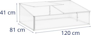 Uniprodo Inspekt ogrodowy mini szklarnia 120 x 80 x 41 cm Inspekt ogrodowy mini szklarnia 120 x 80 x 41 cm 7