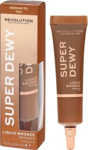 MAKE UP REVOLUTION Makeup Revolution Super Dewy Bronzer w płynie - Medium to Tan 15ml 1