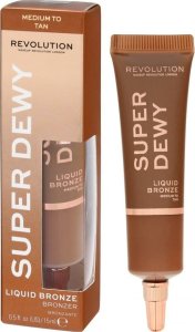 MAKE UP REVOLUTION Makeup Revolution Super Dewy Bronzer w płynie - Medium to Tan 15ml 2